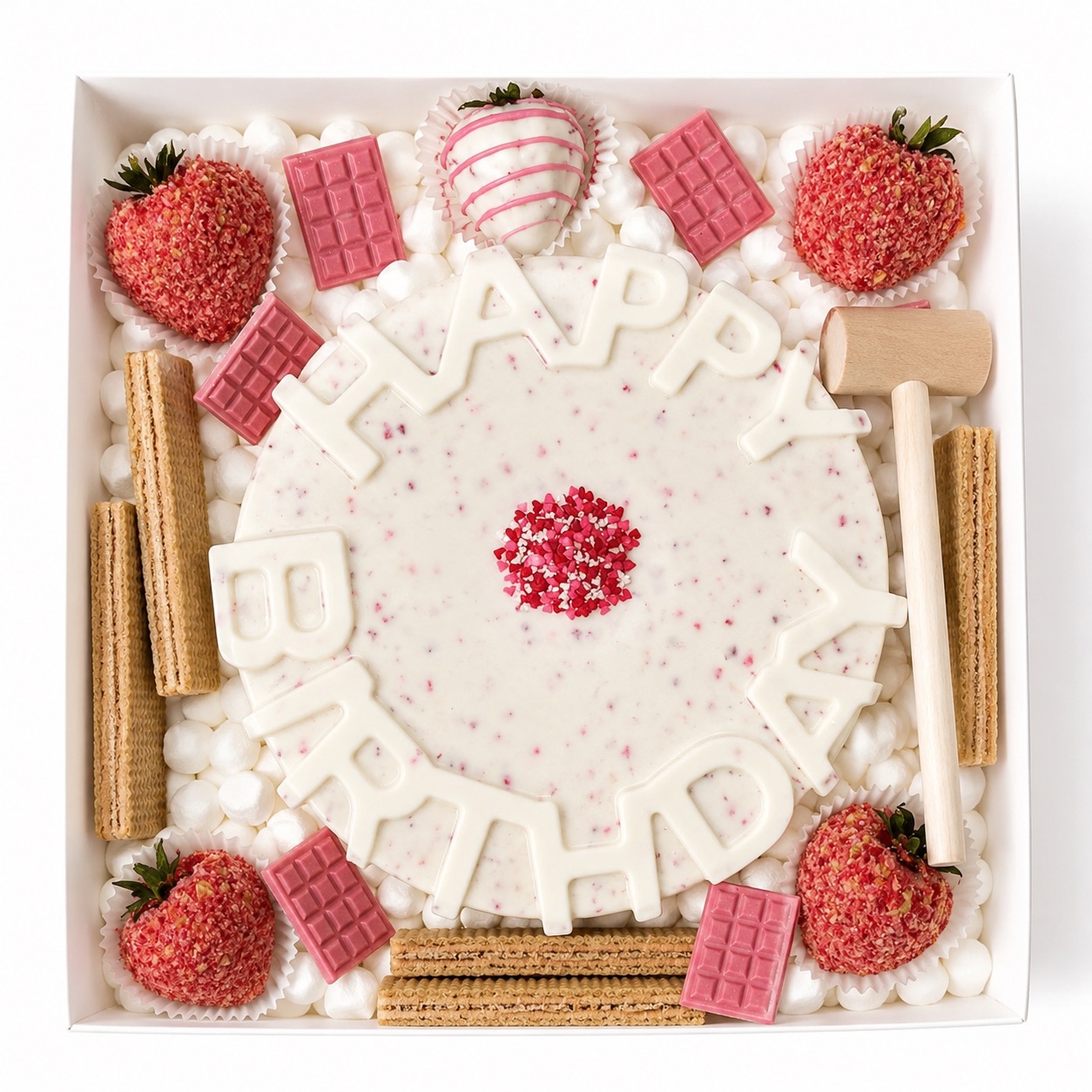 Birthday smashheart cake